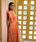 colorful Zari and Pearl work, carefully crafted