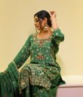Fully Embroidered Shirt, Sharara & Dupatta Set