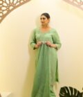 Embroidered Organza Suit with Crepe Salwar