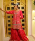 Evergreen Crepe Shirt & Garara Set with Chinon Dupatta