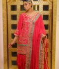Evergreen Crepe Shirt & Garara Set with Chinon Dupatta