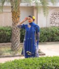 ‘Vibrant Dream’ - Blue Silk Suit Blue Organza Silk Suit with Hand Embroidery on Sleeves & Sides