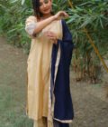 Silk Simplicity: Embroidered Dola Suit