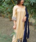 Silk Simplicity: Embroidered Dola Suit