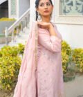 Shimmer Glam Sharara Suit with Jal Work