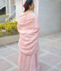 Shimmer Glam Sharara Suit with Jal Work
